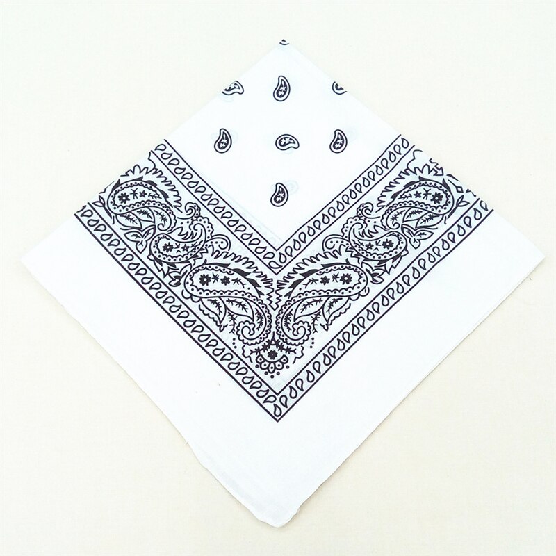 Cotton Women Men Outdoor Sports Bandana Scarf Headwear Face Mask Riding Camping Cycling Headscarf Wristband Headband: White