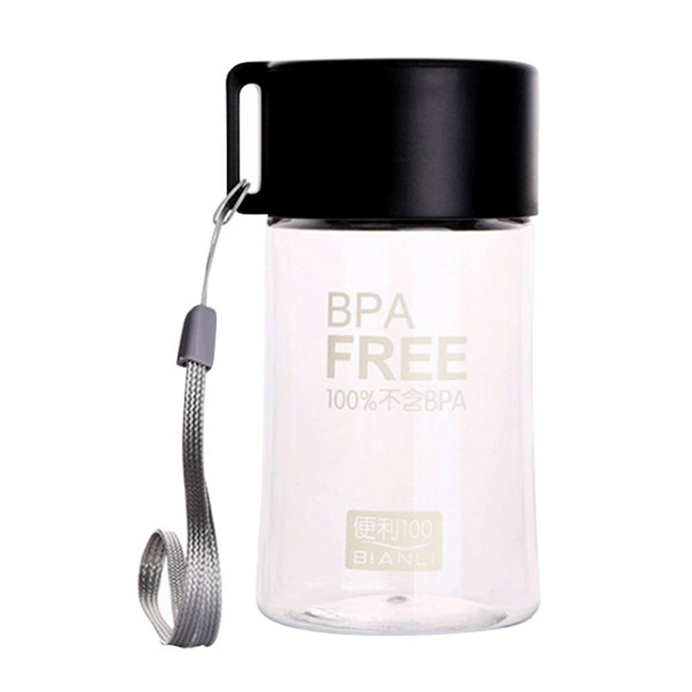 Unique Mini Water Bottle Leakproof Cute Transparent Small Water Bottle With Rope For Students: B