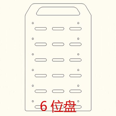 Hard disk Acrylic support Extended mechanical hard disk cage with external multilayer support 3.5 desktop hard disk box: 6-bit