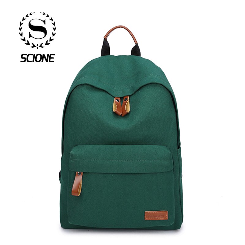 Scione Frauen Mini Reise Rucksack Taschen Für Frauen Einfarbig lässig Leinwand Tasche Schule Taschen Für Teenager Mädchen