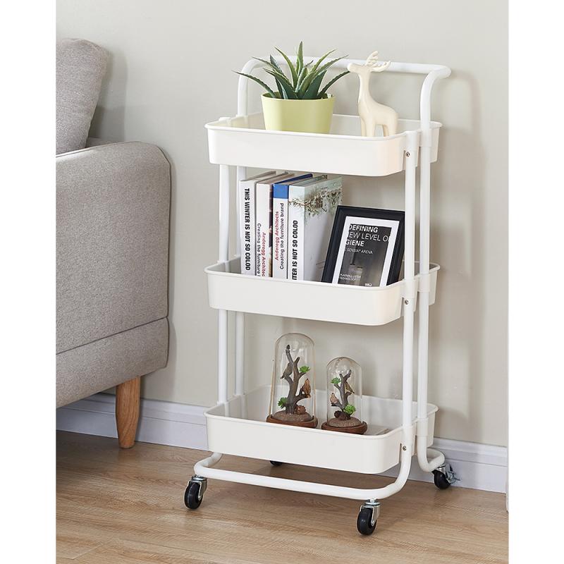 Kitchen Storage Carts Wheels Trolley Bathroom Storage Organization Cart With Wheels Storage Shelves Bathroom Accessories HWC