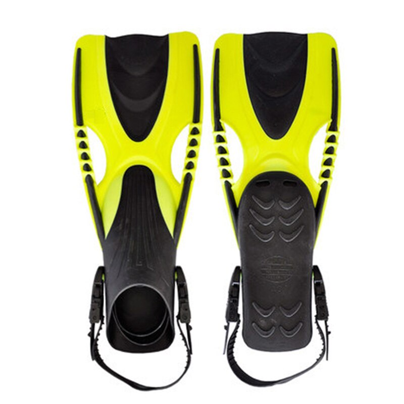 1 Pair 37-40 42-44 Men Women Soft Silicone Adjustable Diving Swimming Scuba Fins Snorkeling Training Swim Shoes Summer in Season: Yellow / L/XL