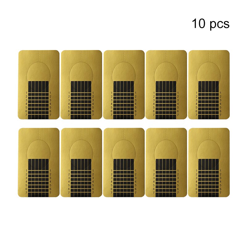 10 Uds. De extensiones de uñas en Gel UV, accesorios para manicura