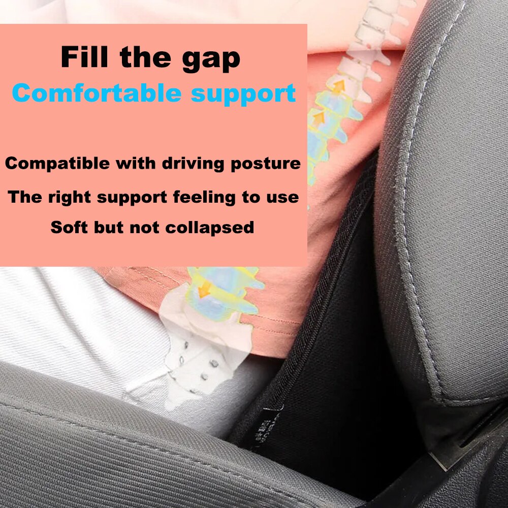 Memory Foam Zitkussen Lendensteun Kussen Ergonomische Stoel Ademend Mesh Auto/Kantoor/Computer Stoel/rolstoel