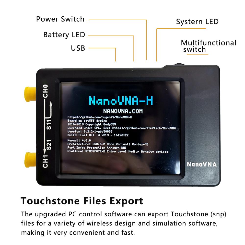 Digital Display Vector Network Analyzer Tragbare Handheld 50KHz-900MHz Kurzwelligen MF HF VHF Antenne Analysator