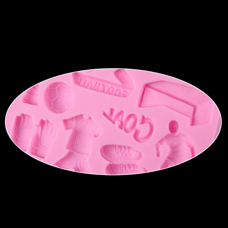 Football Theme Baking Mold Silicone 3D Silicone Cake Decorate Chocolate Fondant Mold For Cupcake