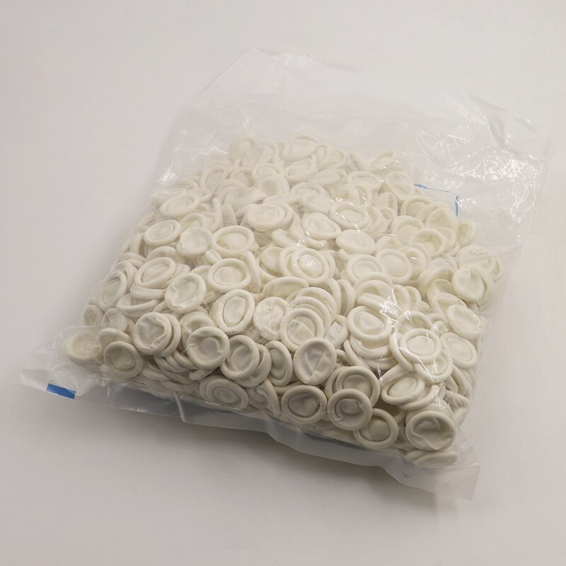 200 Protège-Doigts Jetables En Latex - Pour Manucure, Nettoyage, Bricolage - Taille Unique Élastique - Lot Économique (Rose) - 4