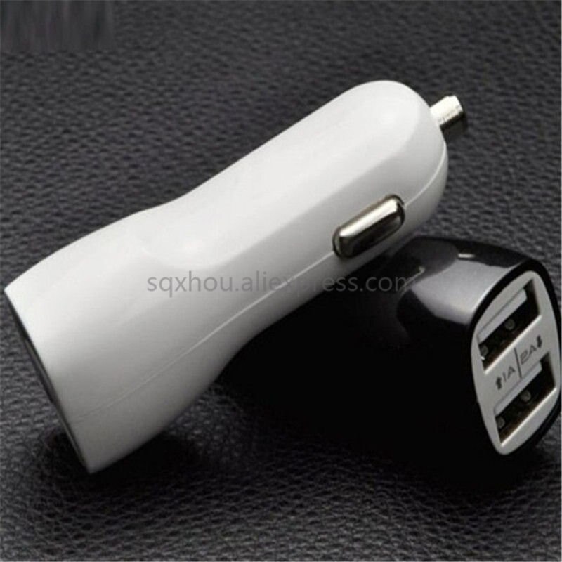 20Pcs Universal 5V 2A Dual Usb Car Charger 2 Port Sigarettenaansteker Adapter Oplader Mobiele Telefoon Gps MP3 MP4 Usb Power Adapter