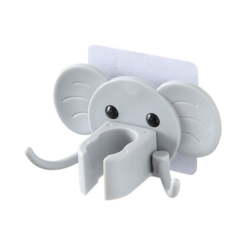 Soporte para alcachofa de ducha adhesivo fuerte, montaje en pared, ajustable, soporte de dibujos animados para baño, soporte de ducha móvil: grey