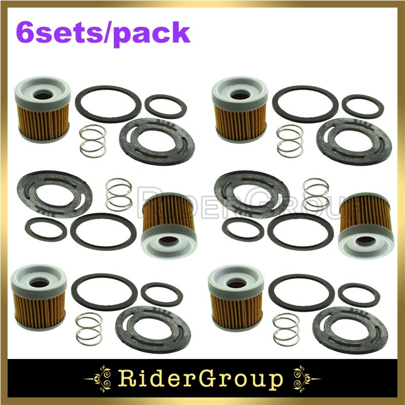 Filtre de pompe à carburant adapté pour MerCruiser 3.0 3.0L 4 cylindres/pièces de machines de jardin: 6 Sets