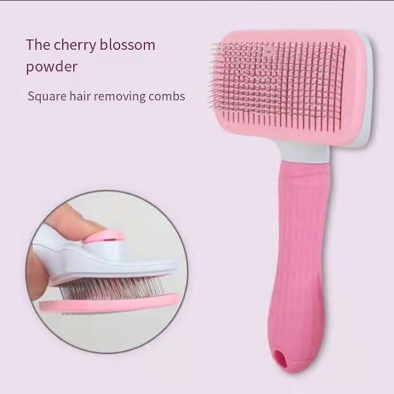Peigne épilateur pour chat, brosse de toilettage et de soin, poils longs d'animaux de compagnie, nettoyage, fournitures de brosse de bain