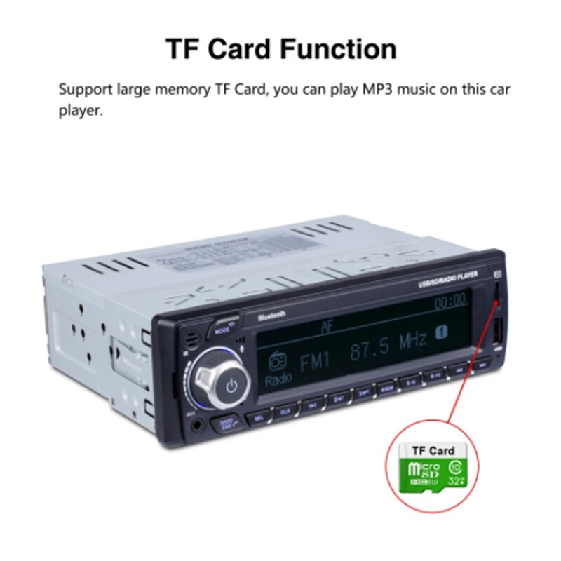 1 din dab+ ontvanger autoradio  mp3 stereo autoradio ondersteuning am fm rds bluetooth usb sd aux met dab-antenne