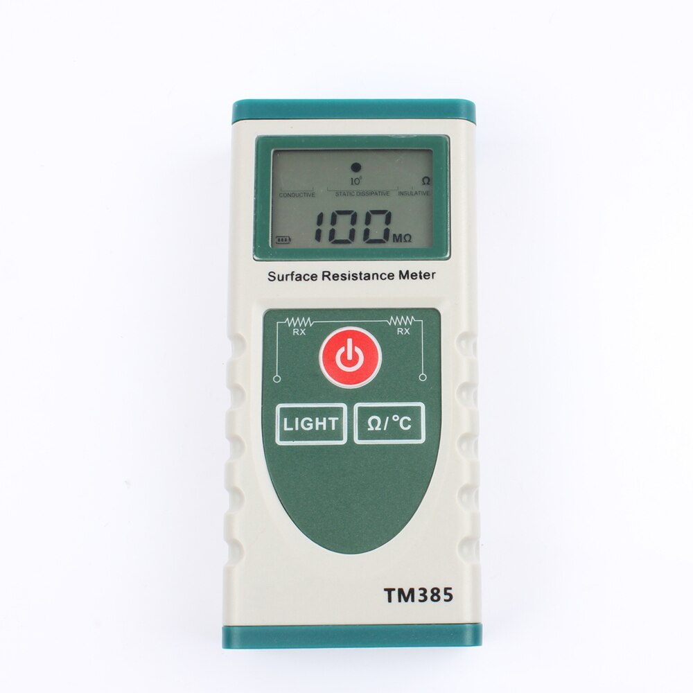 TM385 Digital Surface resistance tester anti-static tester electrostatic measurement temperature meter