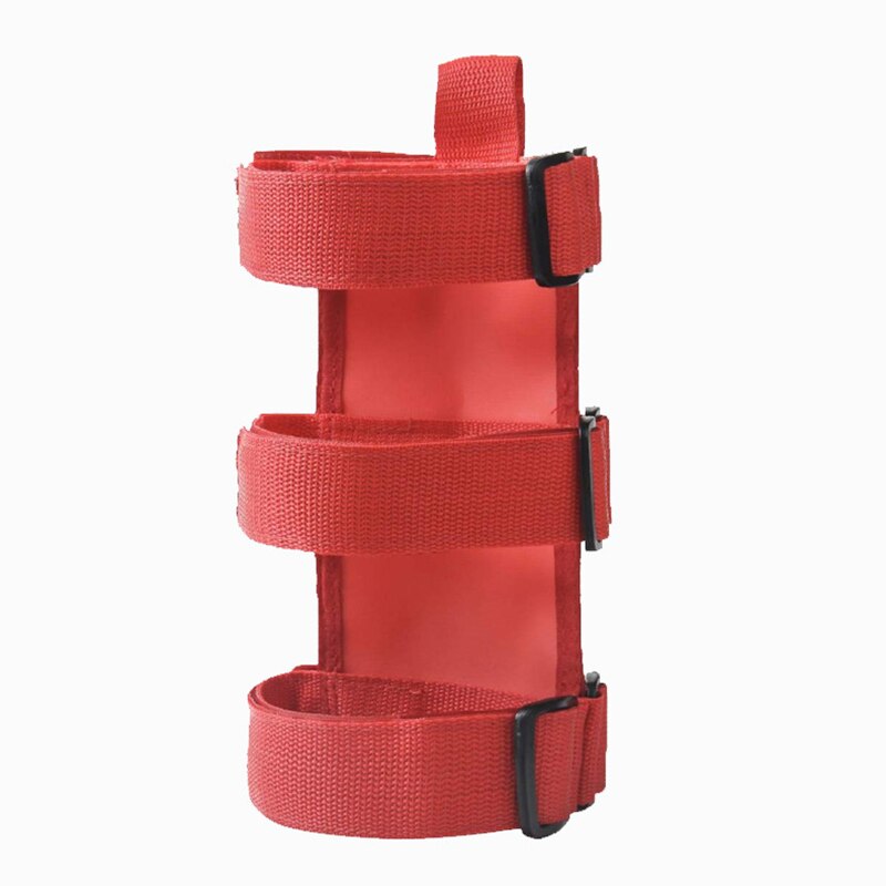 Bil veltebøyle brannslukningsapparat holder biltilbehør brannslukningsapparat feste stropp for jeep wrangler tj jk  jl 97-18: Rød