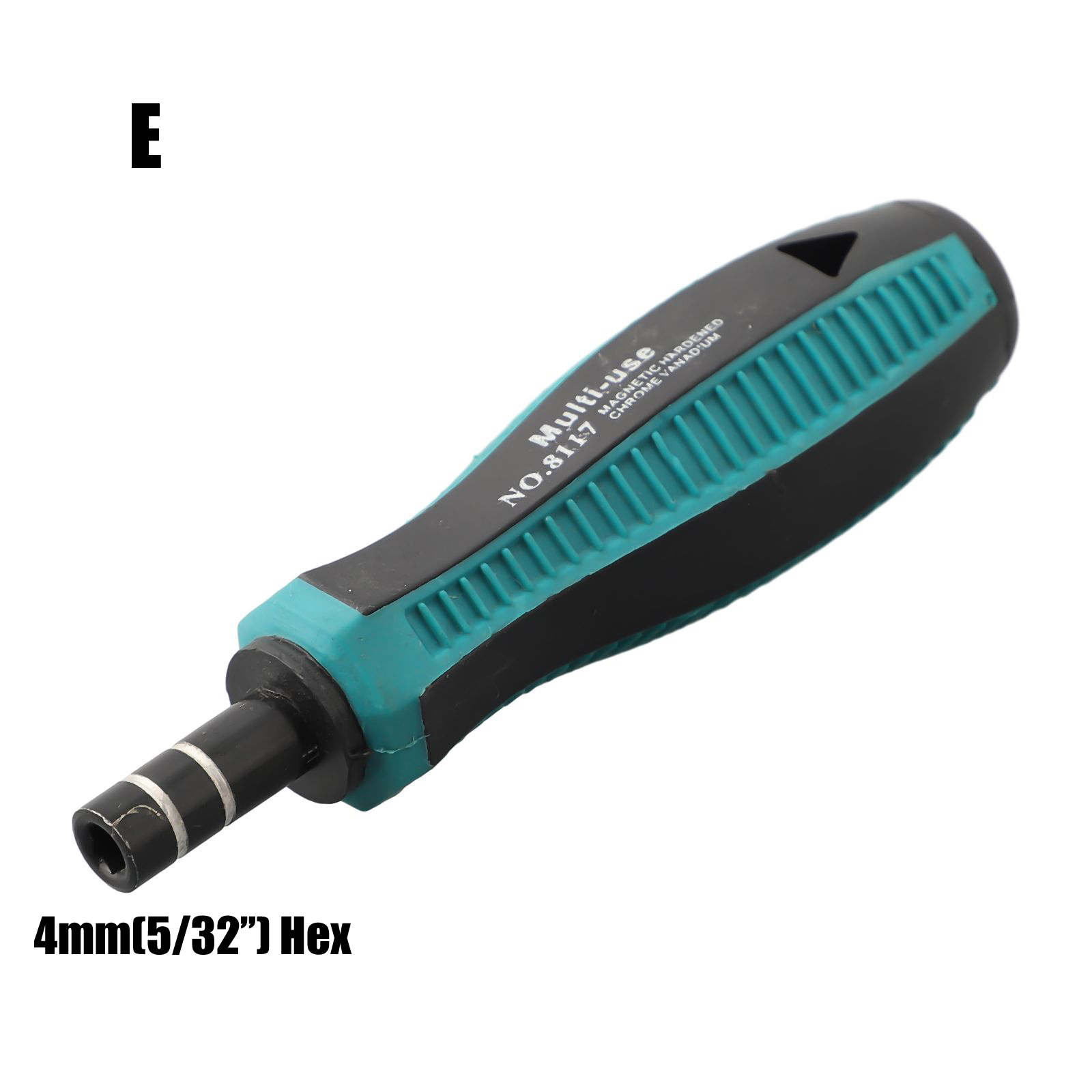 1PCS Schroevendraaier Handvat 6.35mm 4mm Hex 5mm Ronde Adapter antislip Schroevendraaier Handvat Schroevendraaier Bit houder Voor Meubels Reparatie: GRIJS