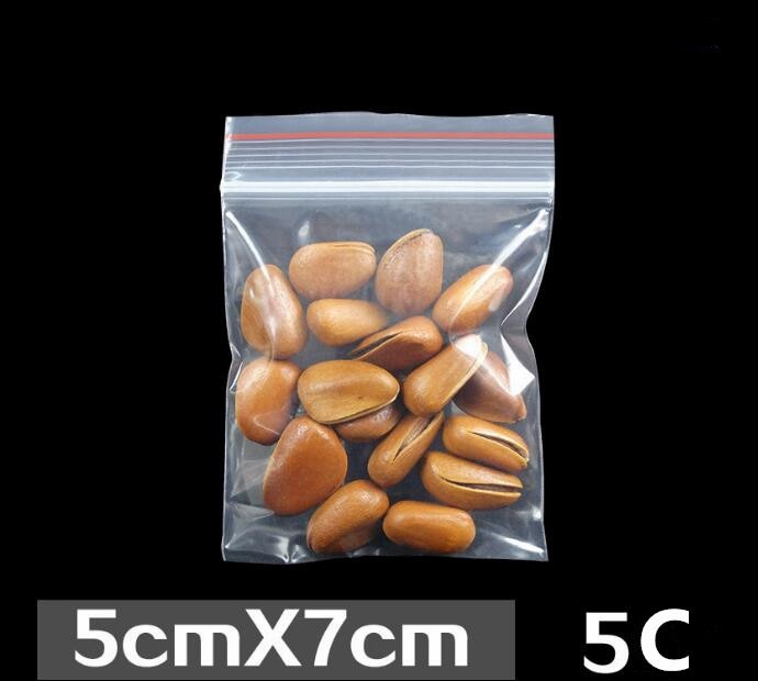 10 sizes Small Mini Zip lock Baggies Plastic Packaging Bags Transparent Plastic zipper bag ziplock Packing Storage Bags 100pcs