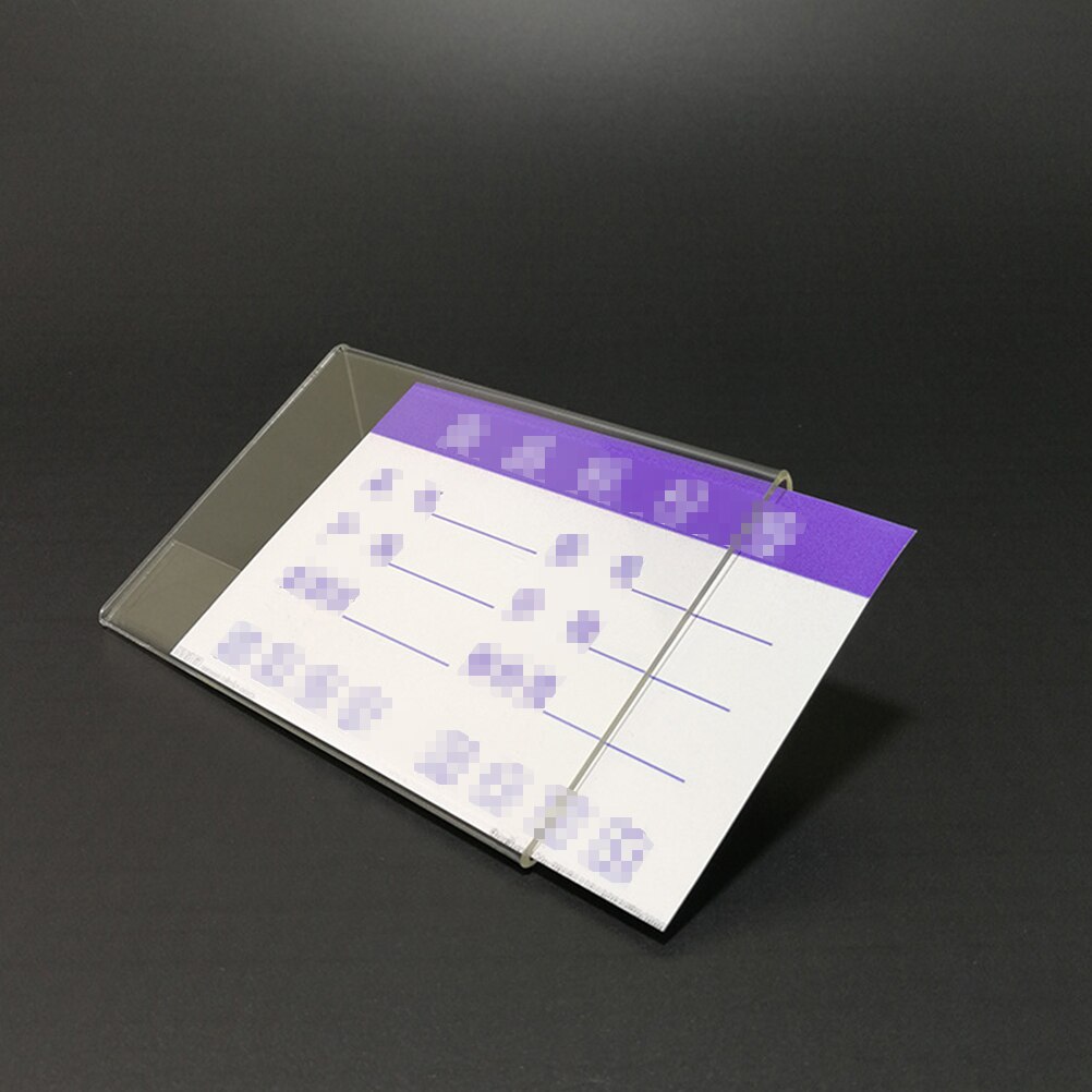 30 st 6 x 4cm akryl hylla etiketthållare prislappar premium plast transparent prislapp med priskort