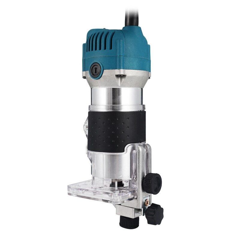 800W Woodworking Electric Trimmer Wood Milling Engraving Slotting Trimming Machine Carving Machine Router Wood