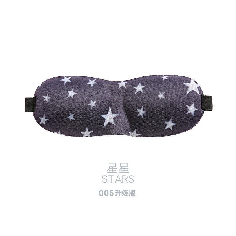 Unsix 3D Schlaf Maske Natürliche Schlafen Augen Maske Eyeshade Abdeckung Schatten Auge Patch Frauen Männer Weiche Tragbare Augenbinde Reise Augenklappe: Sterne
