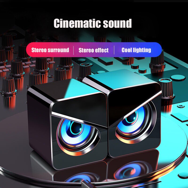 Computer Speakers USB AUX Wired Input Mini PC Speaker for Laptop Desktop Phone Audio Multimedia Loudspeaker