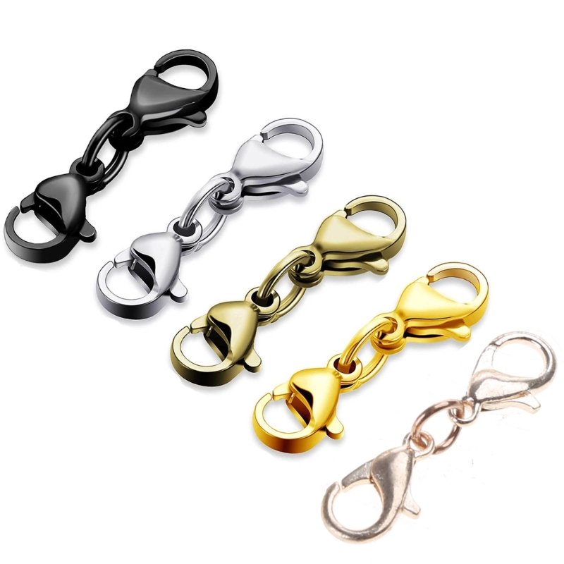 8 Stuks Dubbele Kreeft Sluitingen Ketting Armband Sluiting Connector Dubbele Opening Sieraden Sluitingen Voor Diy Sieraden Maken