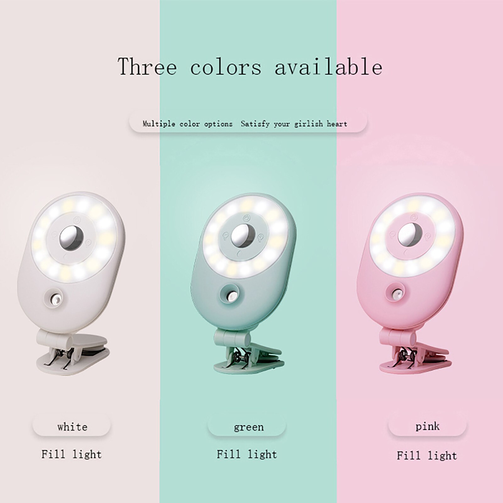 Mobile Phone Flashes & Selfie Lights Portable Beauty Moisturizing Light Lamp For Live Meeting/monopod/night Lighting Luce