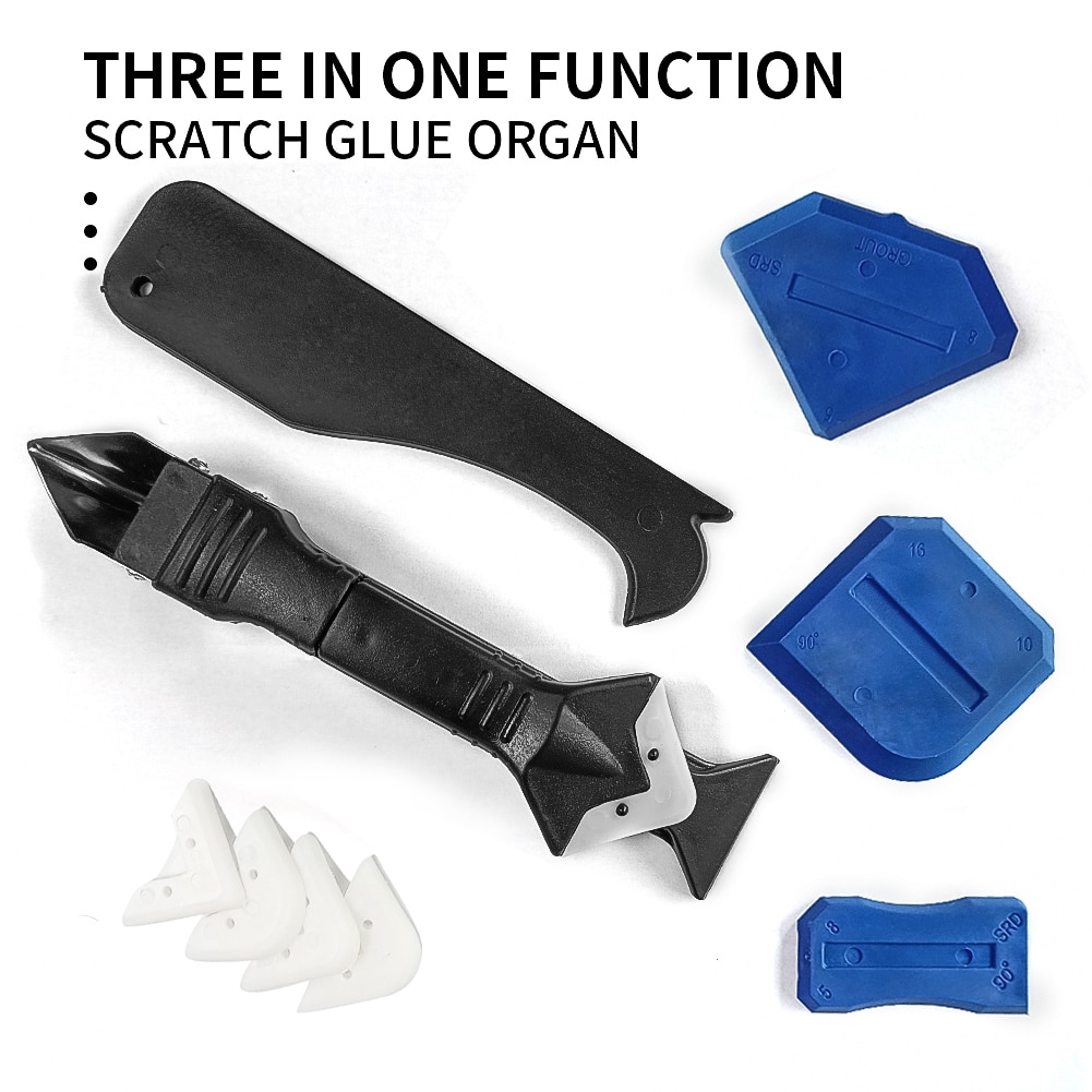Kit Remover Schraper Caulking Tool Grout Kit Tools Glas Rubber Cleaning Zuigmond Decoratie Gereedschap Set Accessoires