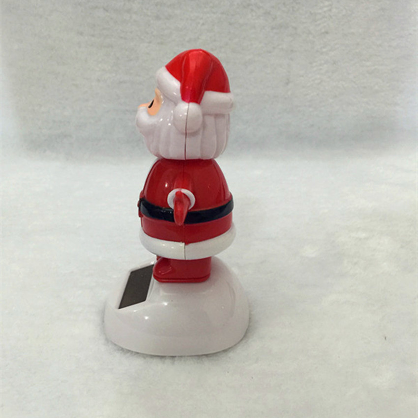 Santa Claus Solar Auto Schwingen Sonne Blume Schütteln Kopf Float Auto Innen Dekoration Unisex Kunststoff