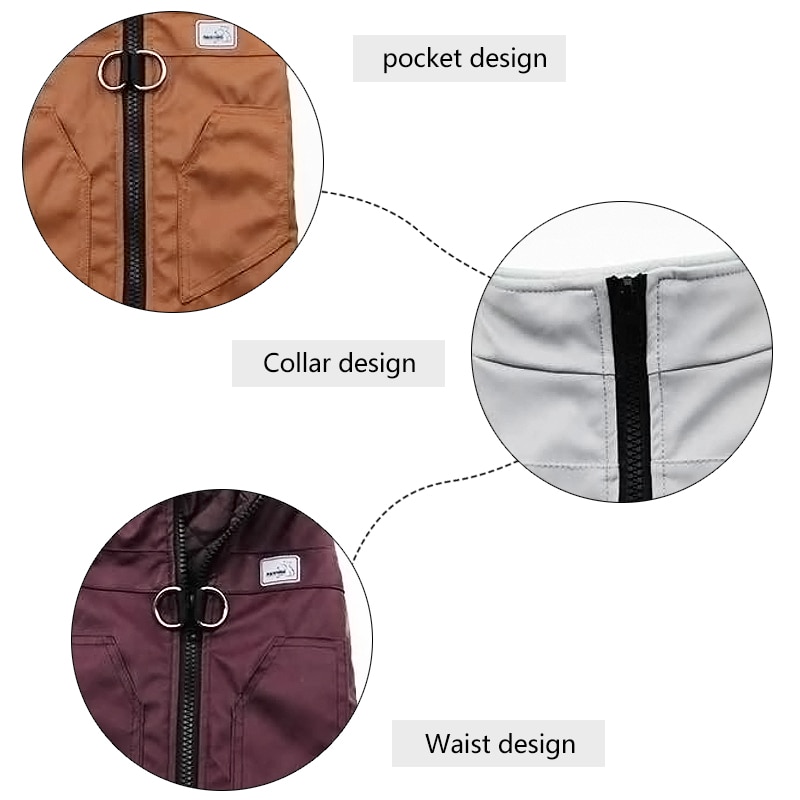 Store hundetøj til små mellemstore hunde jakke kæledyrstøj regnfrakke vandtæt hundefrakke vest varmt outfit fransk bulldog jakker 30