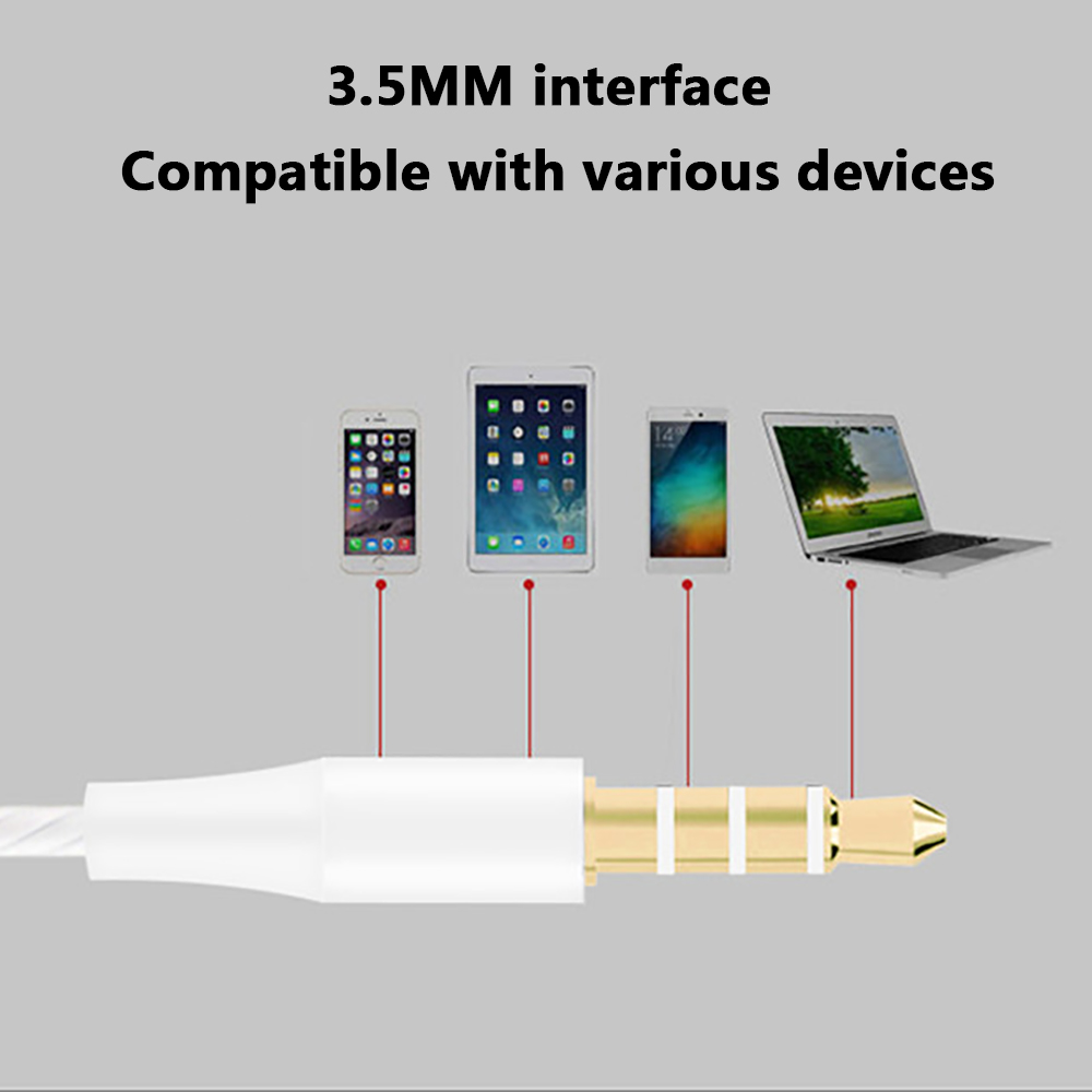 Auriculares deportivos con cable de 3,5mm, audífonos intrauditivos de graves HIFI con micrófono, llamada manos libres para Xiaomi