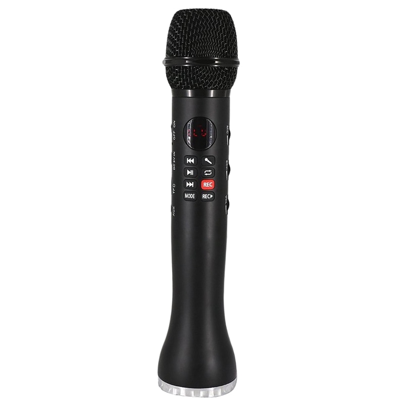 Micrófono de Karaoke , inalámbrico, portátil, Bluetooth, condensador de mano para teléfono Iphone: Default Title