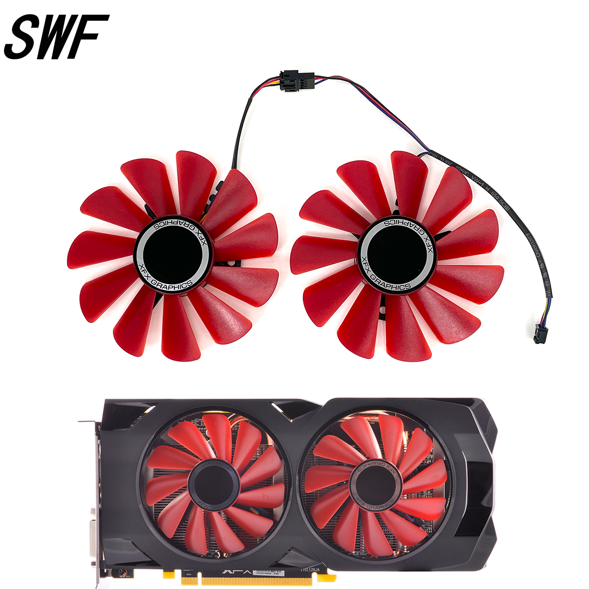 85MM RX 570 RX 580 FDC10U12S9-C Cooler Fan For XFX RX570 RS RX580 RS Video Graphics Cards Cooling As Replacement Fan