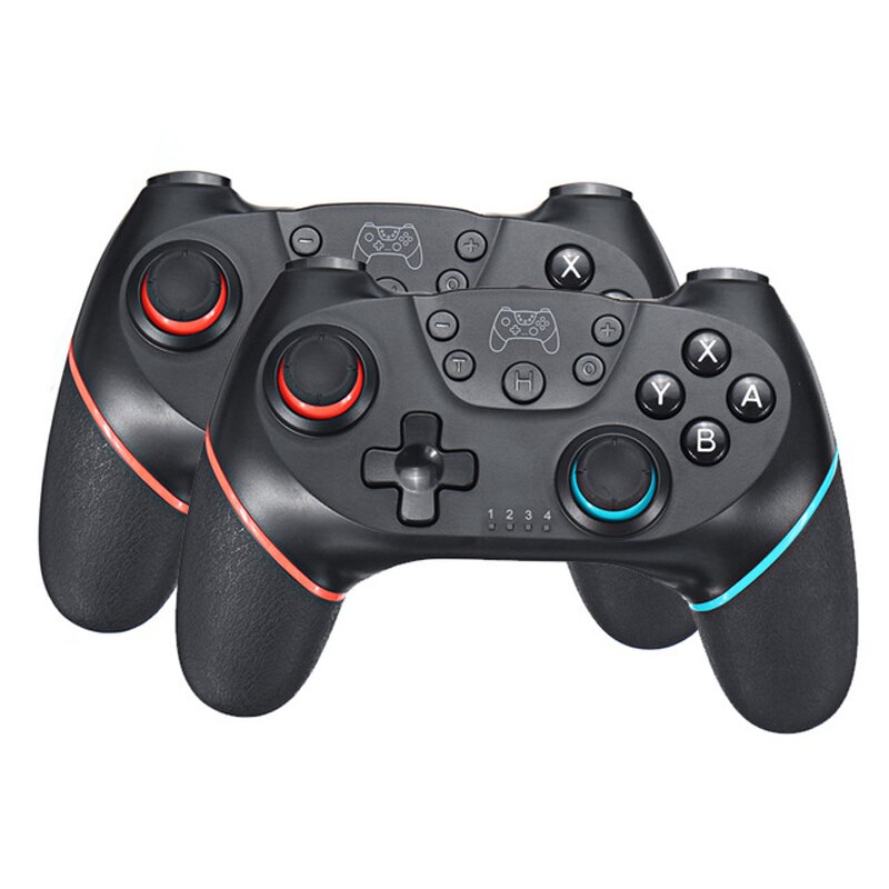 Bluetooth bezprzewodowe sterowanie USB dla Nintendo przełącznik sterowanie Gamepad Joystick Pad do grania PC Command Mando Pro wyzwalacz gier: 2 pcs Left Red