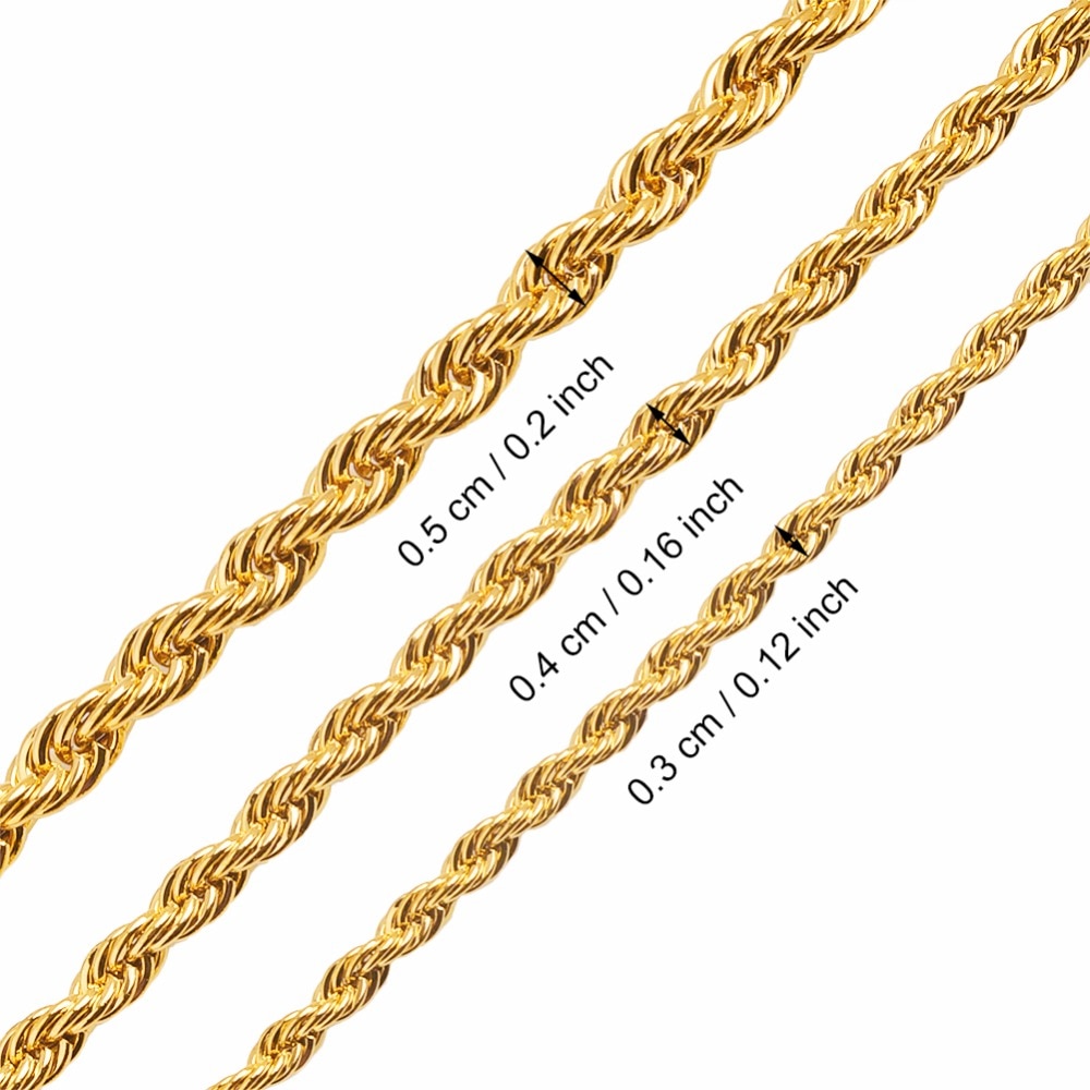 Anniyo (Een Stuk) Twisted Chain Armbanden Voor Vrouwen/Mannen, goud Kleur Sieraden Armbanden Trendy Beste #009616