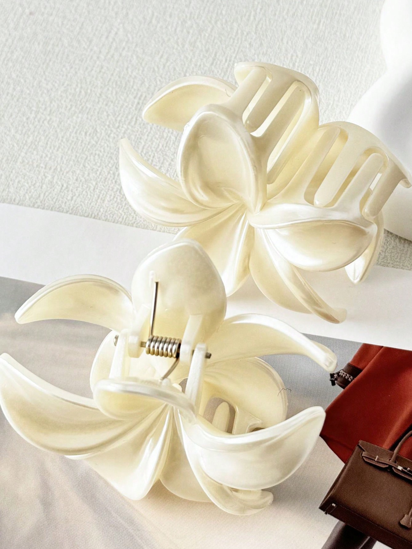 1/2 Stuks Mode Eenvoudige Glanzende Ei Bloem Haar Klauwen Voor Vrouwen Meisjes Party Haaraccessoires