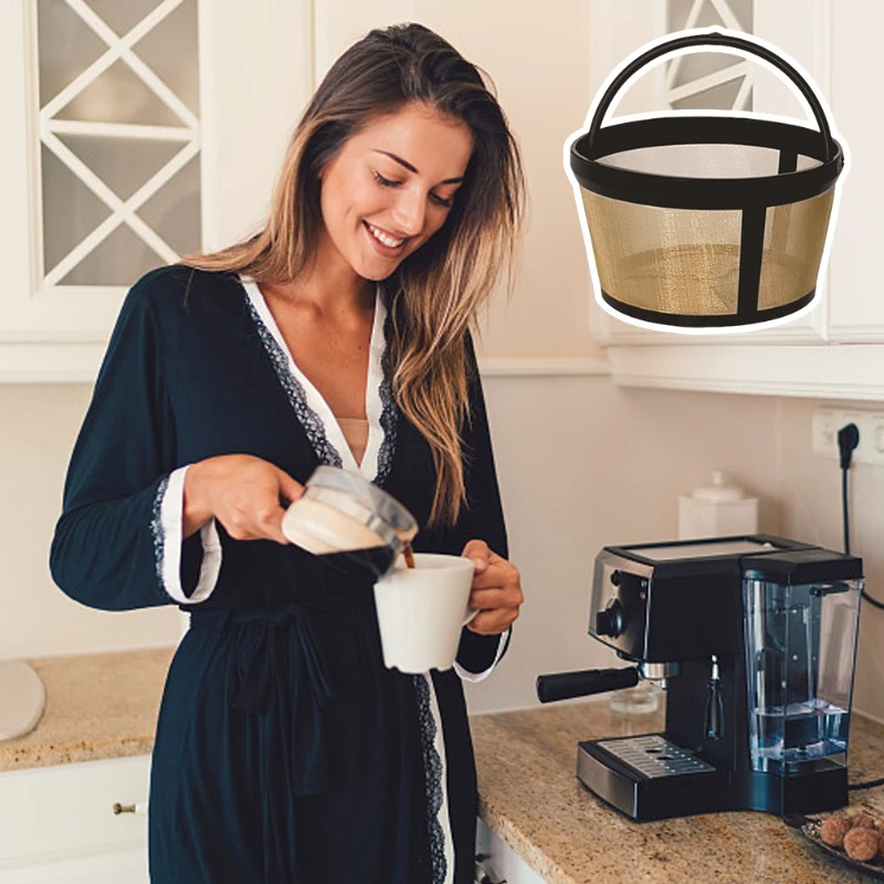 Kaffee Filter Edelstahl Gittergewebe Kaffee Filter Maschine Wiederverwendbare Tee Kaffee Filter Gittergewebe Kaffee Zubehör