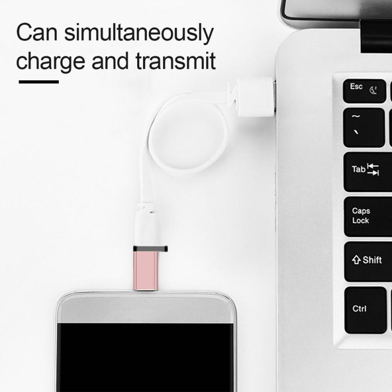 Mini USB type-c adaptörü OTG tip-c mikro USB dönüştürücü asılı delik ile cep telefonu adaptörleri ve dönüştürücüler