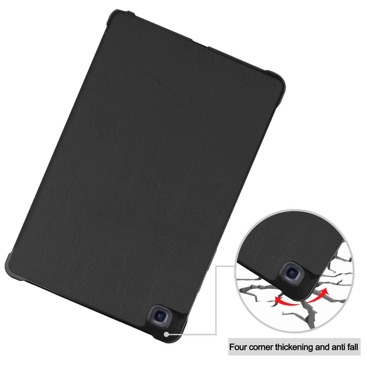 Voor Samsung Galaxy Tab A7 10.4 SM-T500 SM-T505 T500 T505 Tablet Case Custer Fold Stand Beugel Flip Leather Cover