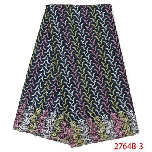 Onion African Swiss Voile Lace Nigerian Lace fabrics Swiss Voile Lace in Switzerland for Dress KS2764B-5: Picture 3