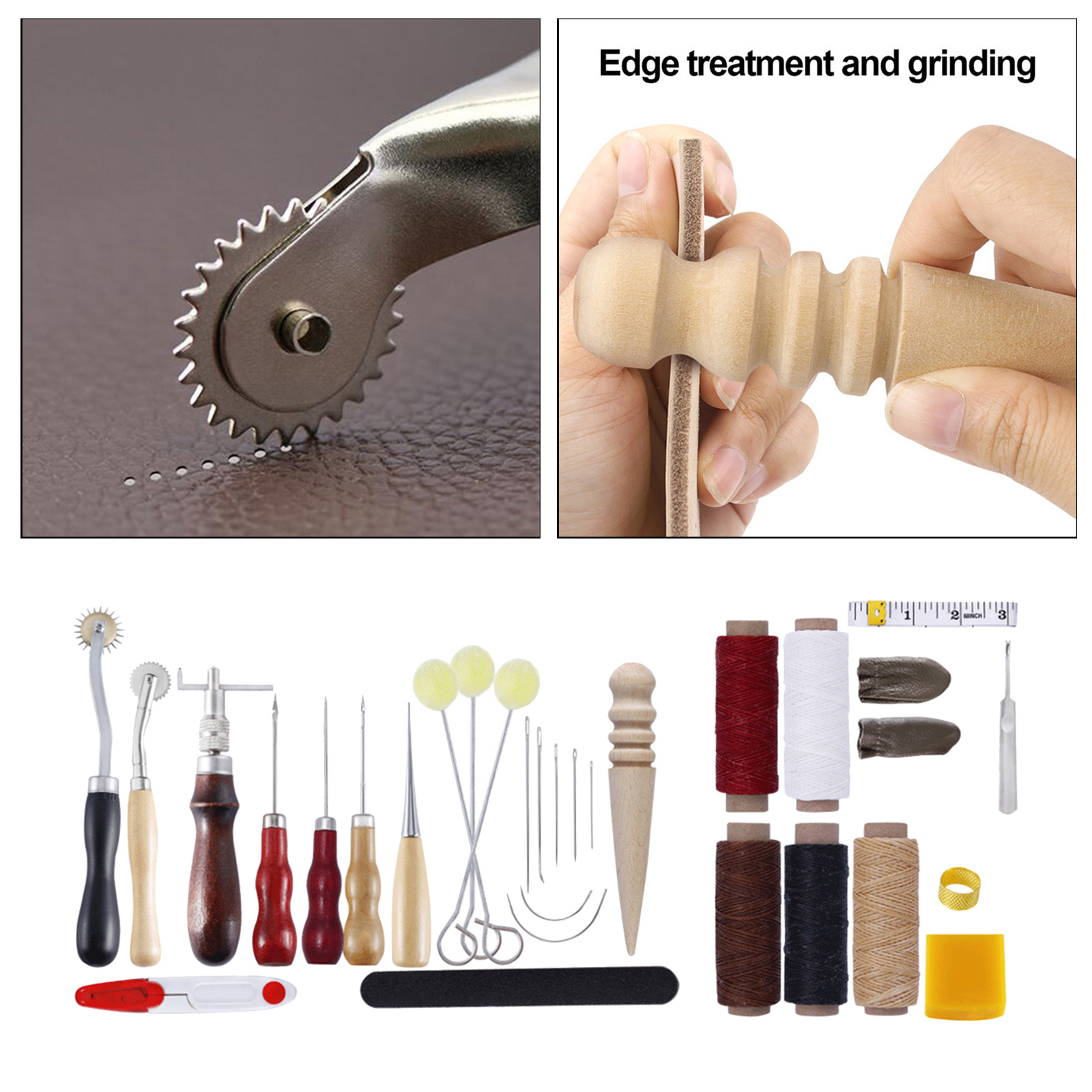 Leather Crafting Tools Prong for Hand Punching Sewing Carving Leathercraft