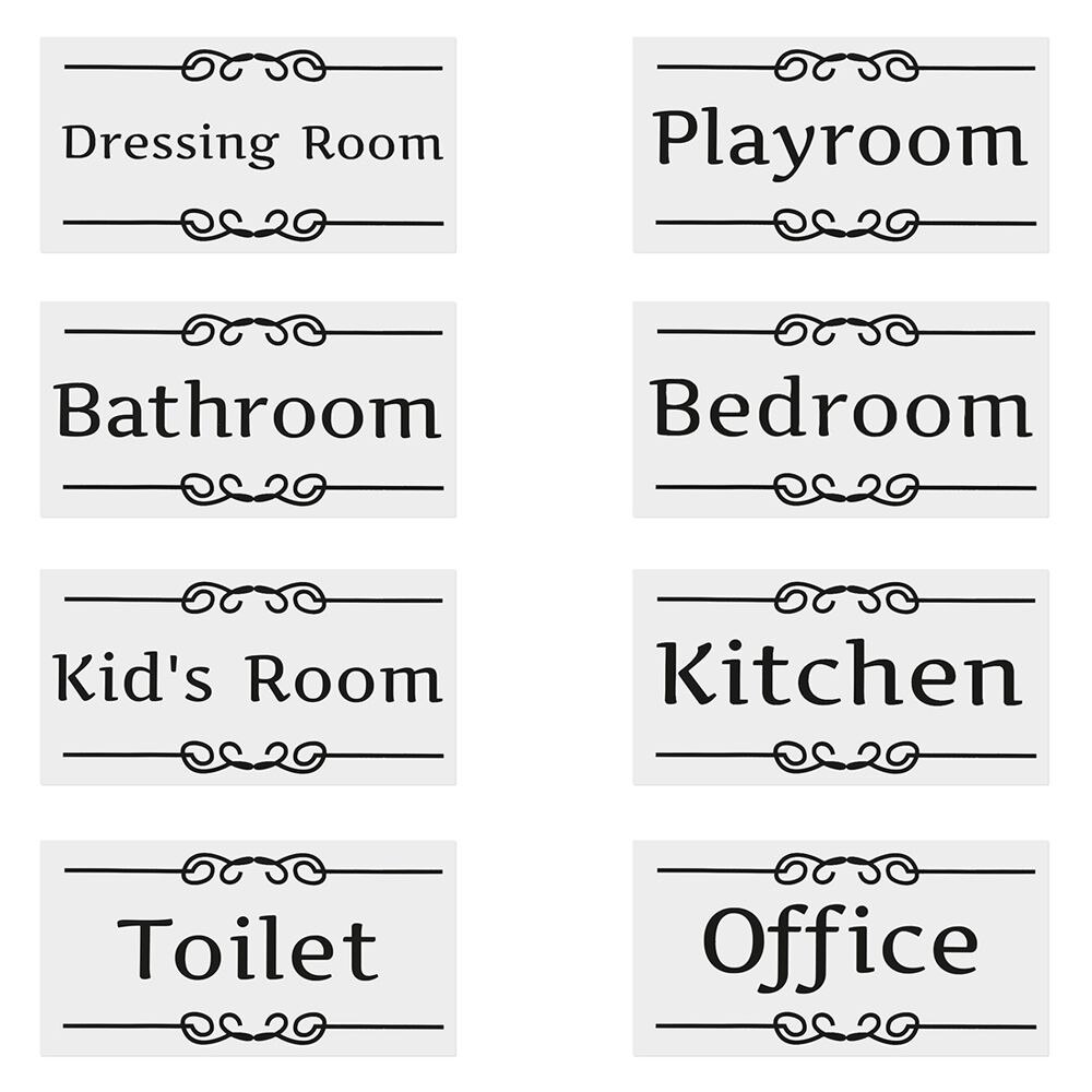 Diy Office Bedroom Playroom Vinyl Wall Art Toilet Decals Entrance Sign Door Stickers