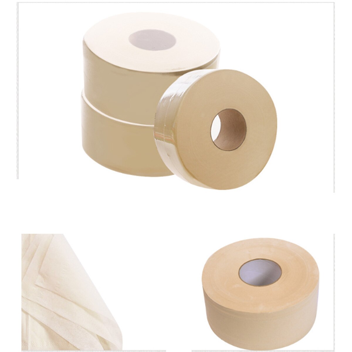 Haushalts Wc Papier Groß Rollen Schlecht Gewebe Rollen Pack Schlecht Natürlichen Ultra Weiche 4 Lage 500g/rollen roh rollen Gewebe Papier: Ursprünglich Titel