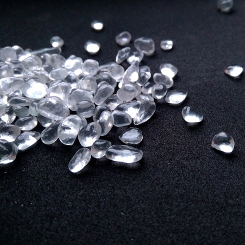 Havblåt glassand, glasperler, farvet glassand, akvarielandskabsdekoration, bundsand akvariebundsand: 2-4 mm 500g