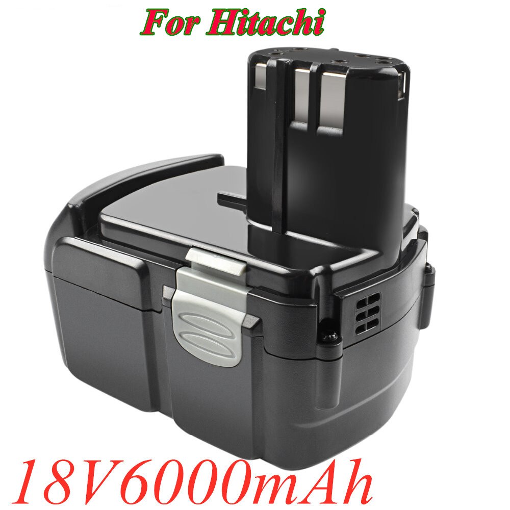 18V 6000mAh Li-ion Battery for HITACHI battery BCL1815 BCL1830 EBM1830 EBM1840 327730 Rechargeable Power Tool Battery