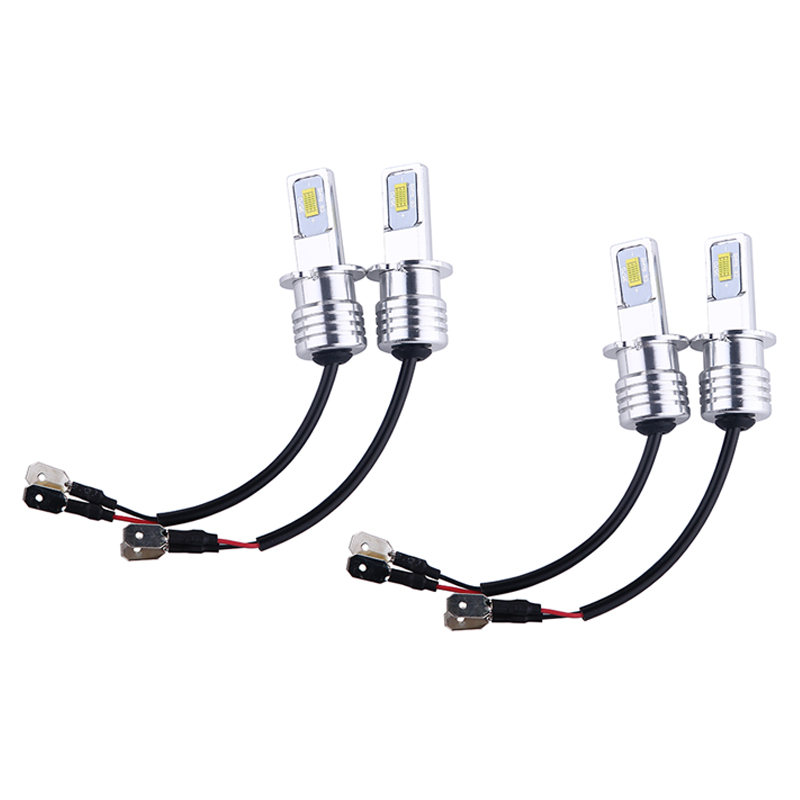2 Stuks H3 Led Koplamp Lamp Led H3 Auto Licht Mistlampen1: 1 Size Replica Vervanging Halogeenlamp 80W 12V 24V Auto Lamp