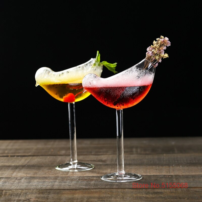 Phantasie 3D Vogel Molekulare Geraucht Cocktail Becher Für Bar Nachtclub Party Spezielle Getränke Tasse DIY Mischen Wein Champagner Tiki Gläser