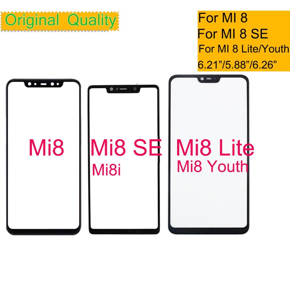 Felfial Front Panel For Xiaomi Mi8 SE Mi8 Lite Youth Mi8 PRO TouchScreen Outer Glass Lens Replacement