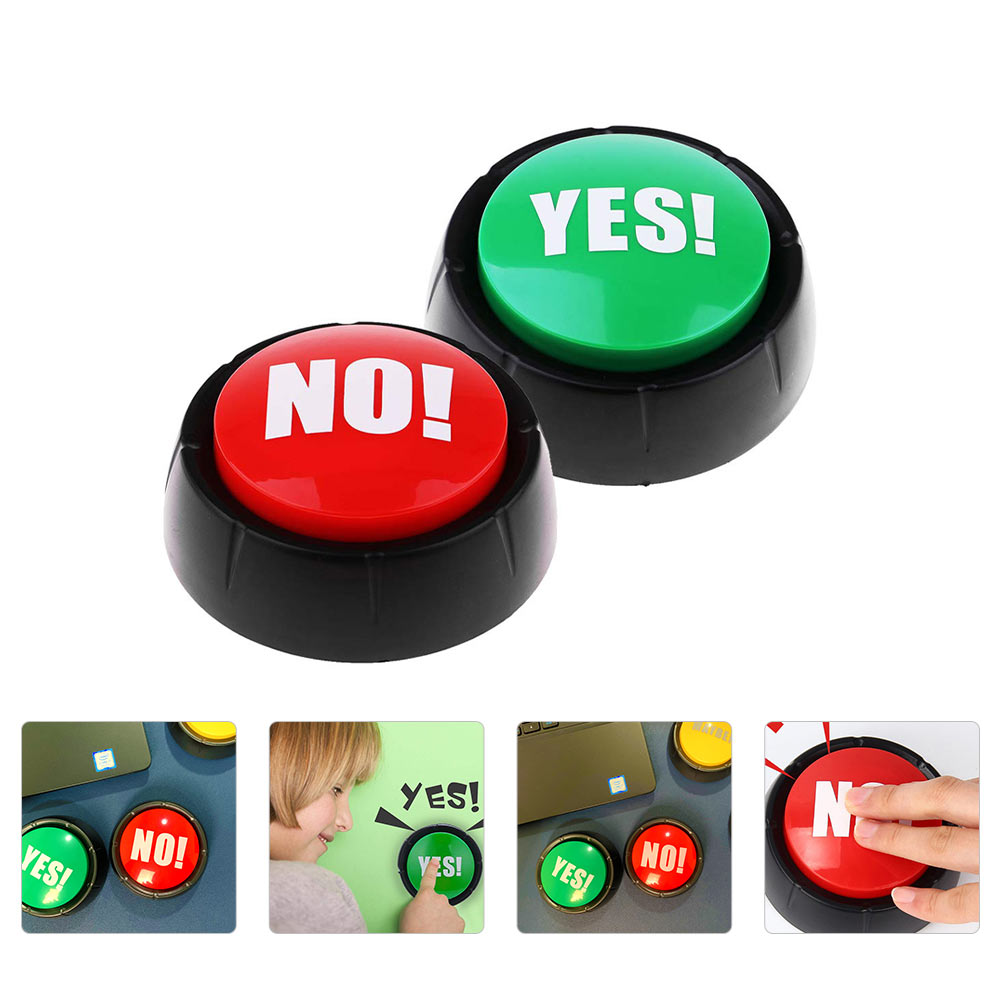 2PCS Gag Sound Button Prank Event Party Tool Answer Buzzer for Kids Children