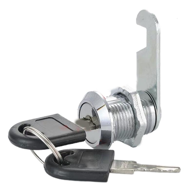 Single-open Cabinet Lock Zinc Alloy Drawer Locks with 2 Keys Security Cam Lock for Secure Important Files and Drawers