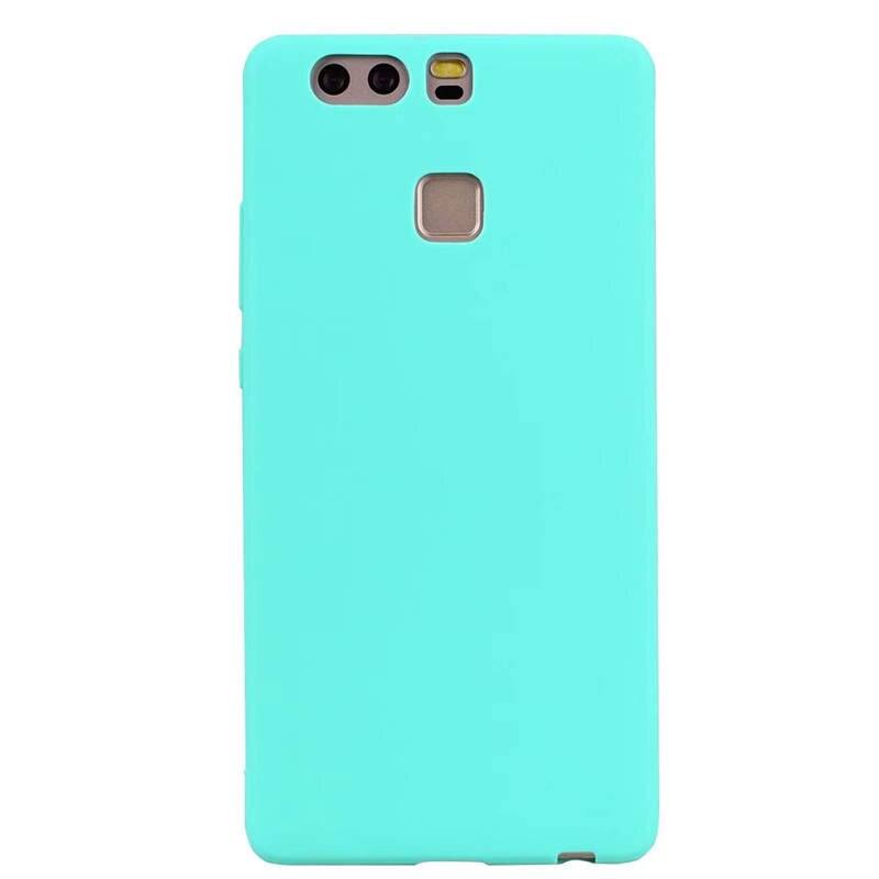 Pour Huawei P9 Cas Huawei VEA-L09 TPU Couverture Arrière coque de téléphone Pour Funda Huawei P9 P 9 EVA-L09 EVA-L19 EVA-L29 Étui En Silicone: Green